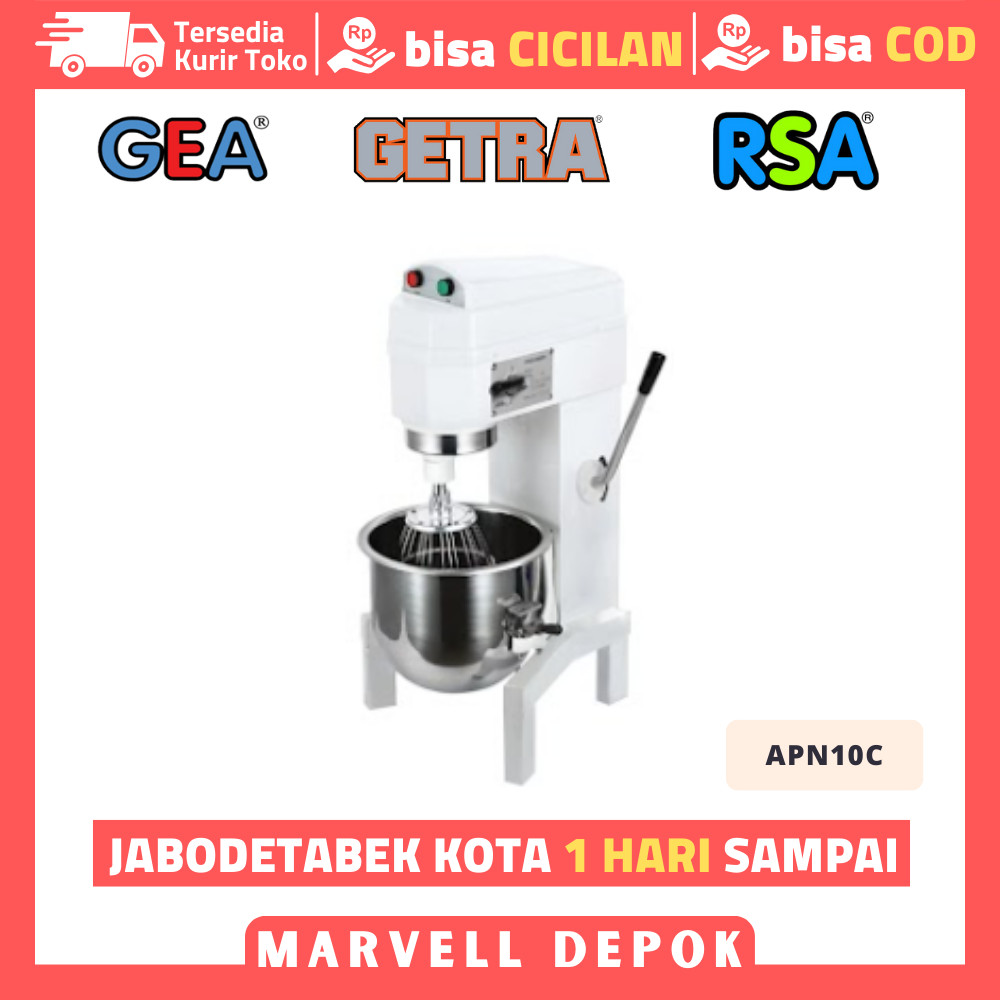 Jual PLANETARY MIXER 10 LITER GETRA APN10C MIXER ROTI 10 LITER | Shopee ...