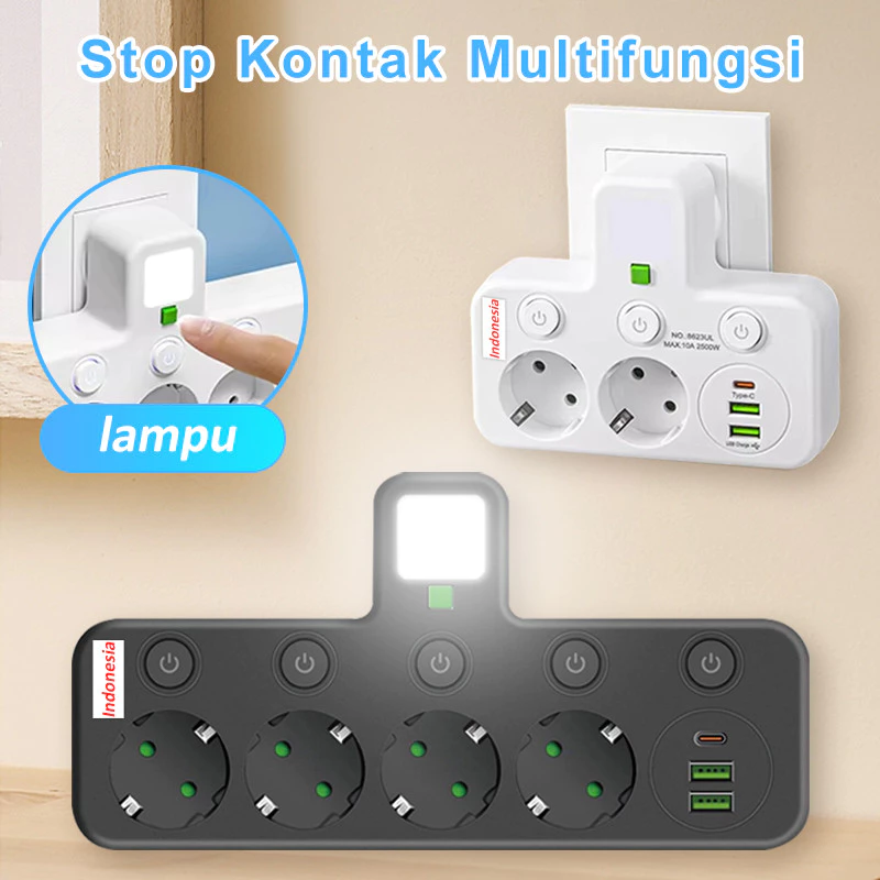Stop Kontak Multi Soket EU dengan Port USB-C: Solusi Aman dan Universal untuk Semua Perangkat