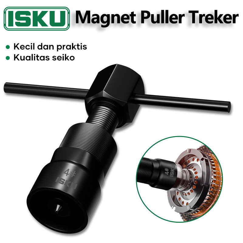 ISKU Treker Magnet #3 #4 Alat Bengkel Motor Trecker Tracker Puller Buka Magnit