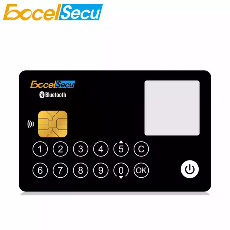 Jual Excelsecu E Ink Display Card Bluetooth Powered NFC 13 Buttons QR ...