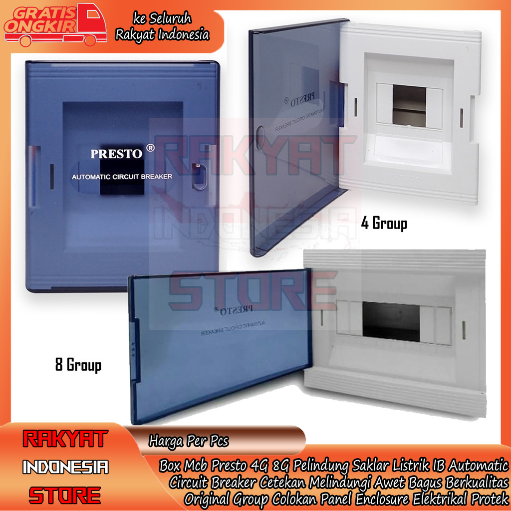 Jual Presto Box MCB Panel Listrik Rumah Industri Box Fanel Proteksi ...