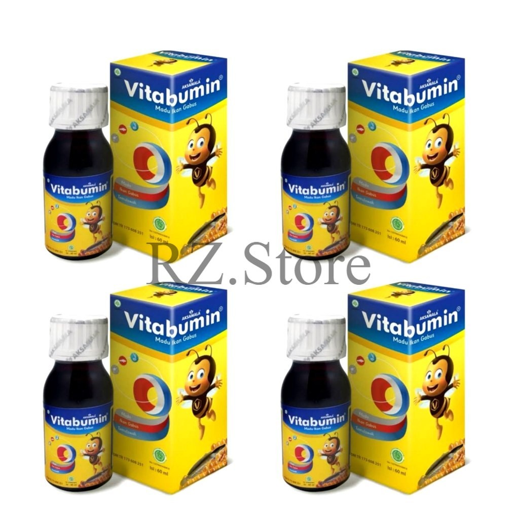 Jual 4 PCS Vitabumin – Vitabumin 60 ml – Madu Albumin Ikan Gabus ...