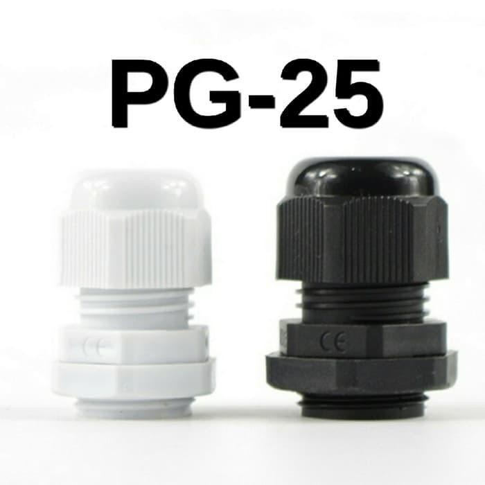 Jual Cable Gland PG25 18-25mm DV PG-25 - Putih Hitam Kabel Gland PG-25 ...
