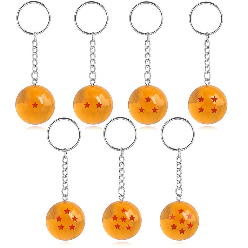 Jual Japanese Cartoons Z 1-7 Stars Goku Star Spherical Keychain Men Car ...