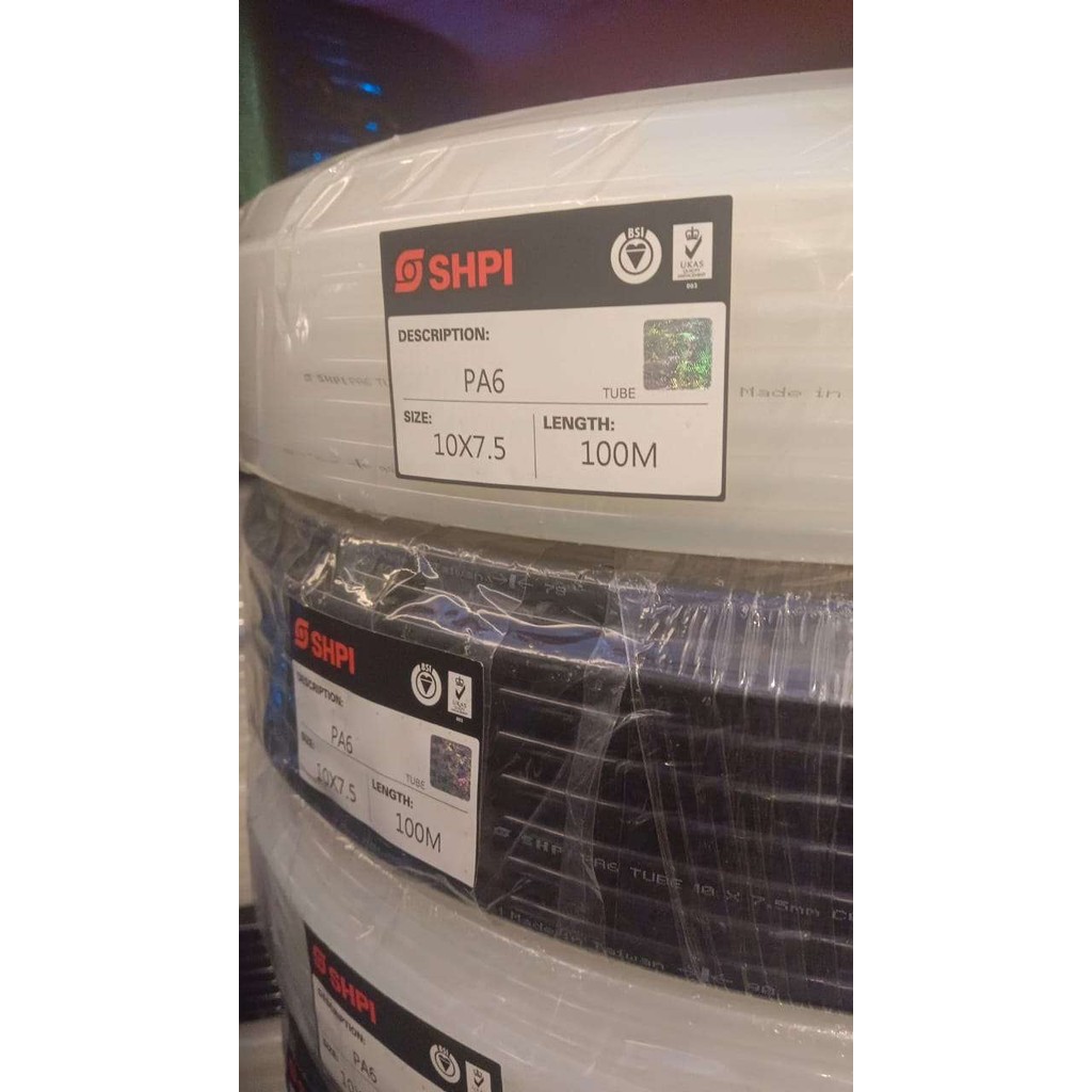 Jual Nylon tube 10 x 7,5 x 100 meter selang Nylon tube 10 mm SHPI ...