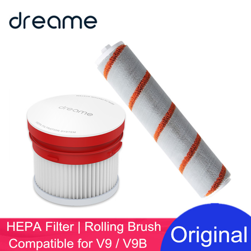 Jual Original Dreame HEPA Filter Roller Brush Replacement Parts for V9 ...