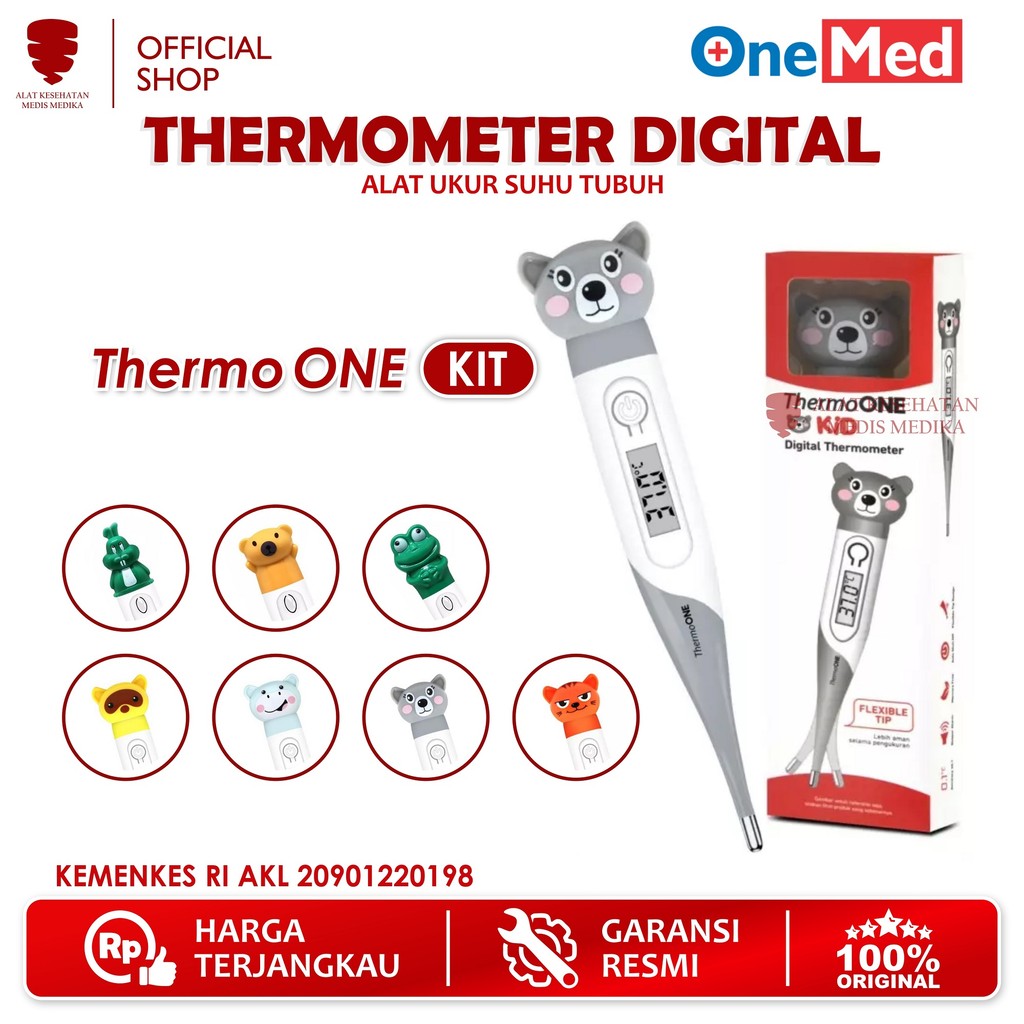 Jual Onemed Thermometer Digital Kid Thermo Tubuh Badan Termometer ...