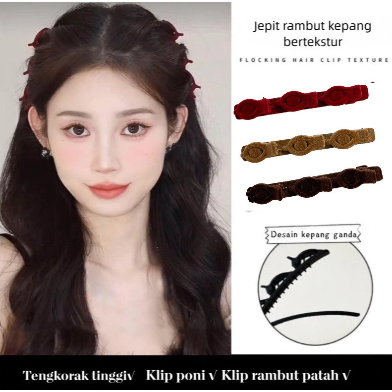 Jual epit Rambut Akrilik Premium - Hair Clip Anti Slip untuk Kepang dan ...