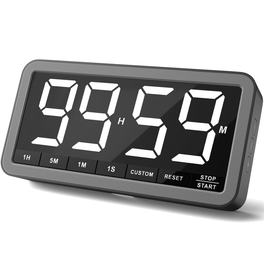 Jual 7.8 '' Large Digital Timer LCD Magnetic 99H Countdown Stopwatch 3 ...