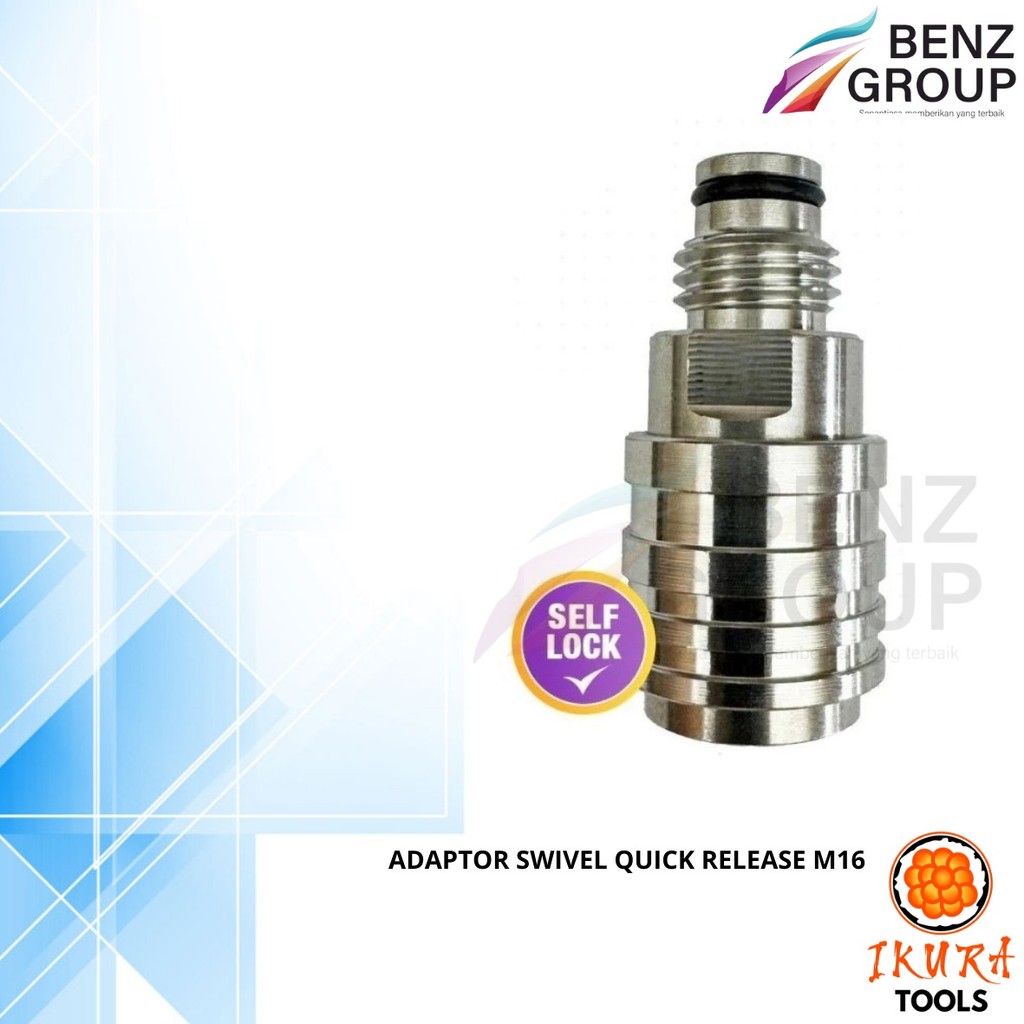 Jual Ikura Tools Adaptor M16 F14 Male Quick Release Adapter Self Lock ...