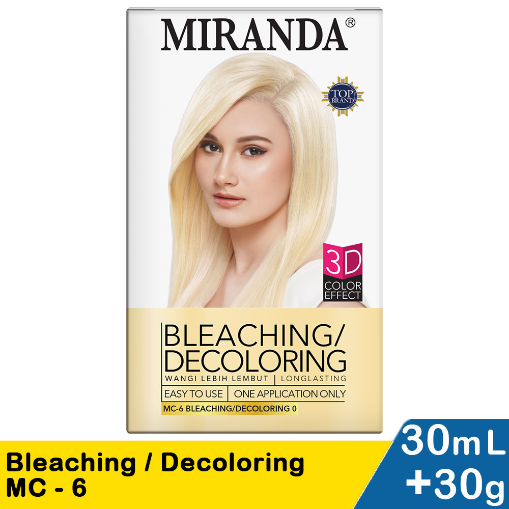 Jual MIRANDA BLEACHING / DECOLORING MC-6 30ml+30g | Shopee Indonesia