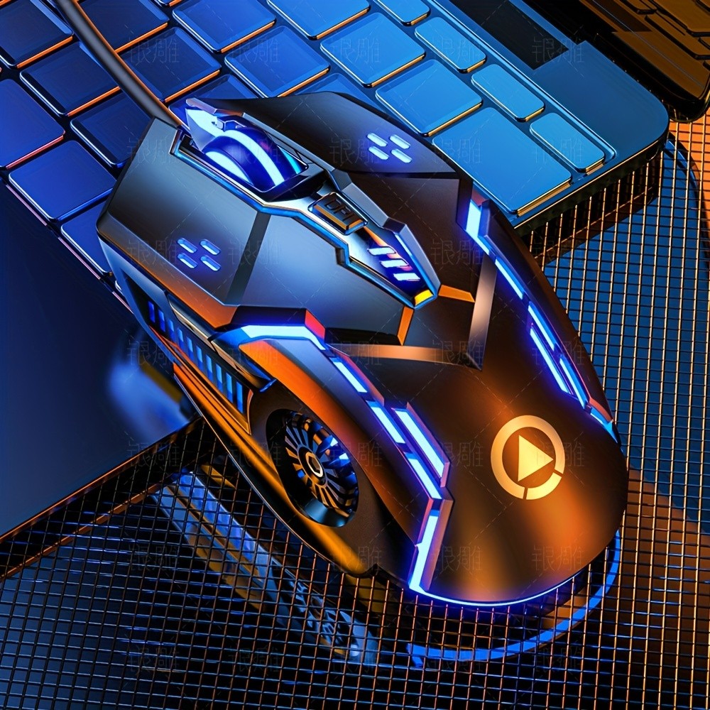 Jual Silver Carved Meanical Gaming Mouse, Wired, Suitable for Desktop ...