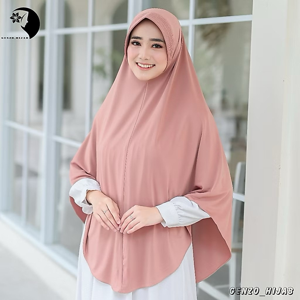 HIJAB BERGO OVAL XL SYAR'I/HIJAB BERGO OVAL JUMBO/HIJAB BERGO/KERUDUNG INSTAN/JILBAB TERLARIS