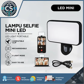Lampu Selfie Jepit Y67 – Ring Light Super Terang Mini! Kompatibel HP Laptop