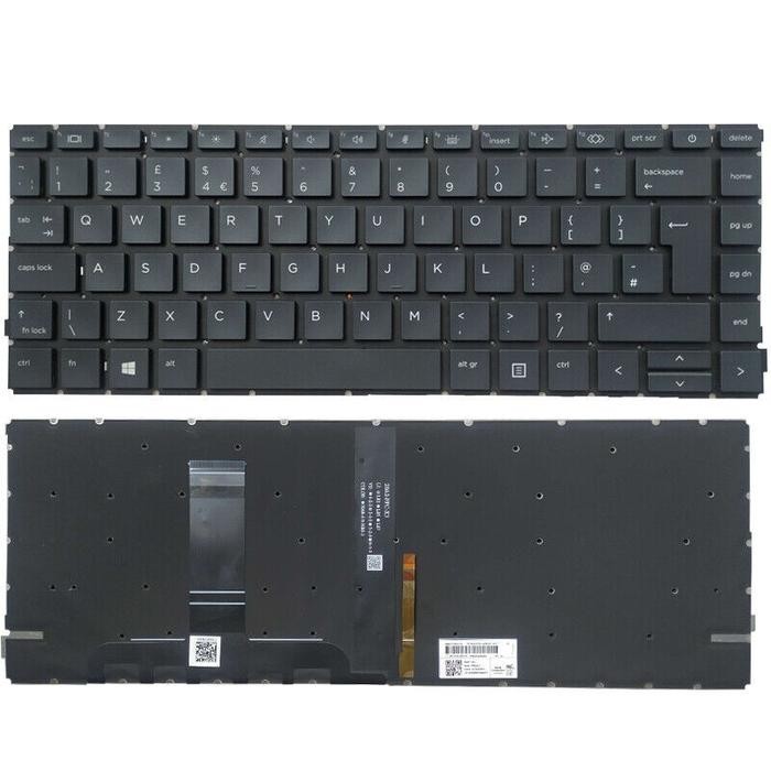 Clavier HP Elitebook 440 445 640 645 G8 G9 AZERTY Pour Pièces - Hors Service, Touches Manquantes