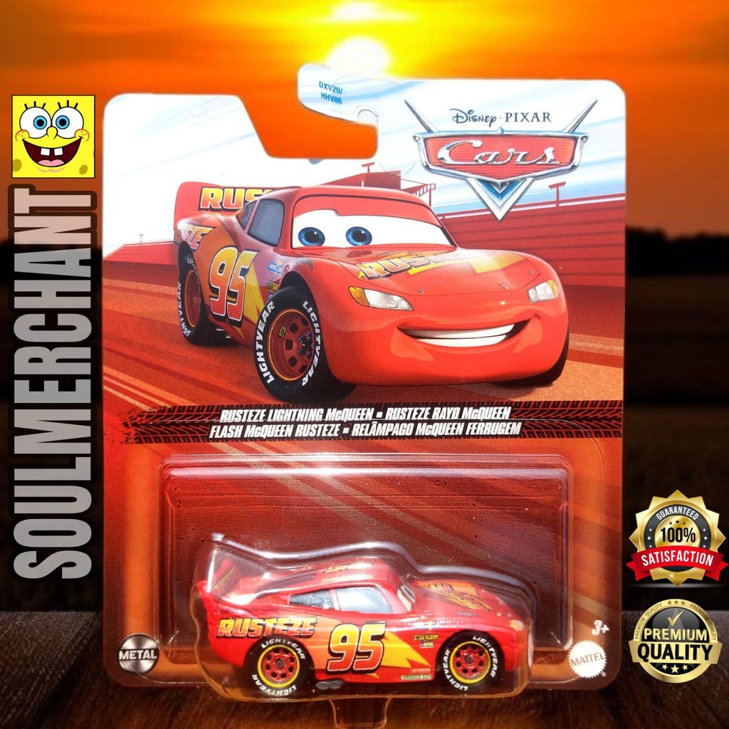 Jual Disney Pixar Cars Rusteze Lightning McQueen Diecast Race Car ...