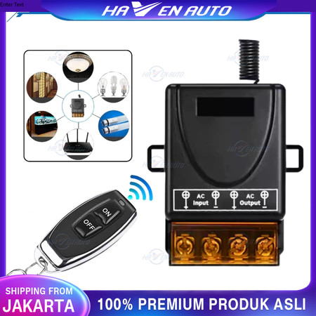 Jual Remote Control Relay Switch Saklar on Off AC 220 DC 12V 1CH ...