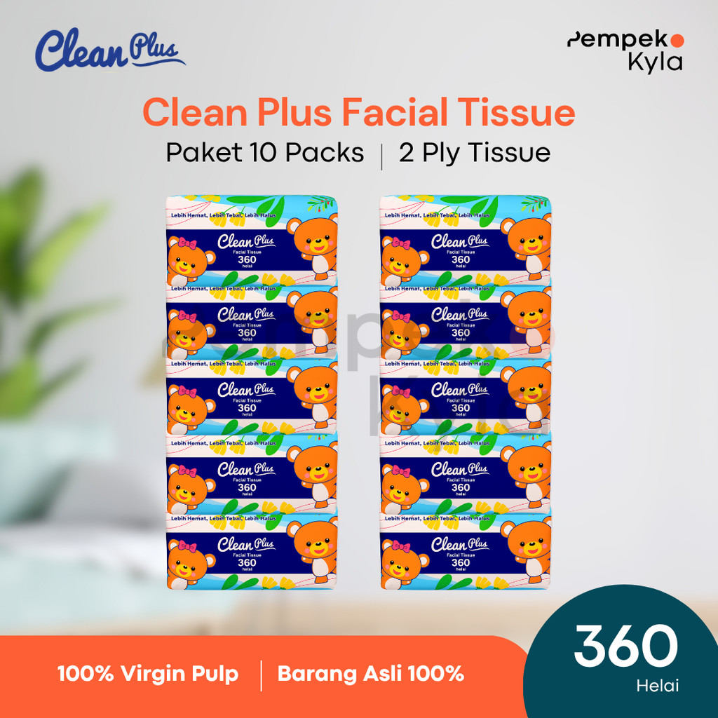 Jual Paket 10 pcs Tissu Clean Plus 180 Sheets | Shopee Indonesia