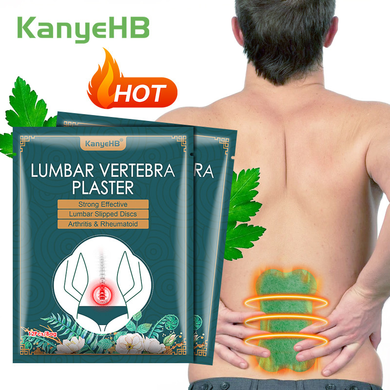 Jual 12/24PCS Lumbar Pain Relief Pates Analgesic Back Plaster ...