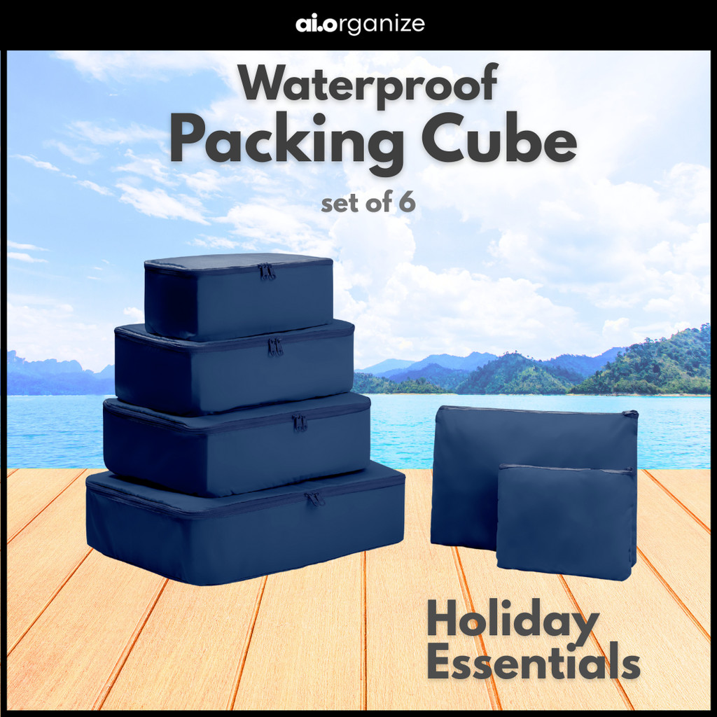 Jual AIO 6pcs Packing Cube Waterproof Set Travel Organizer Tas ...