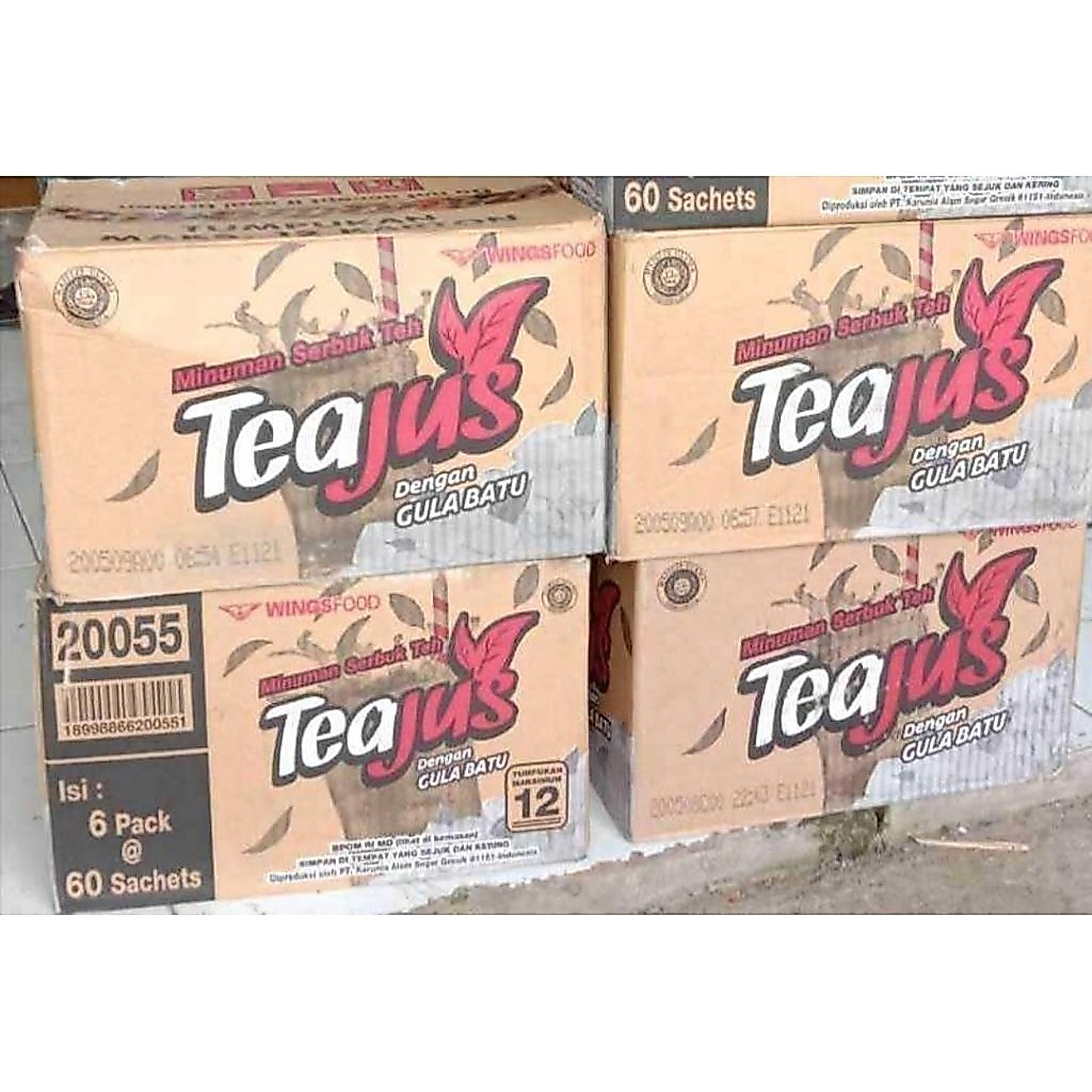 Jual Tea Jus Rasa Gula Batu [ 1 Karton Isi 360 Sachet ] | Shopee Indonesia