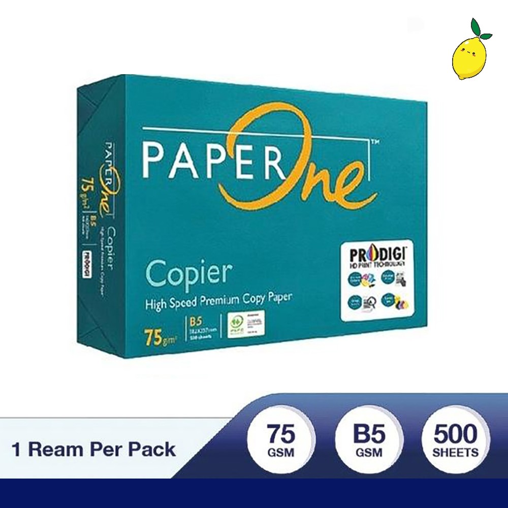Jual PaperOne Kertas Fotocopy B5 (Kecil) / HVS 75 GSM B5 1 Rim (500 ...
