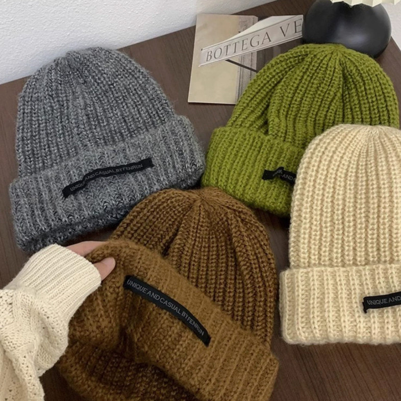 Jual Topi Kupluk Rajut Pria Wanita Winter Tebal Soft/ Knitted Beret Hat ...