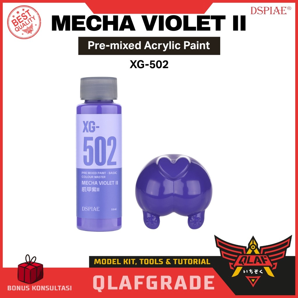 Jual Dspiae MECHA VIOLET II XG-502 pre mixed paint - cat waterbased ...