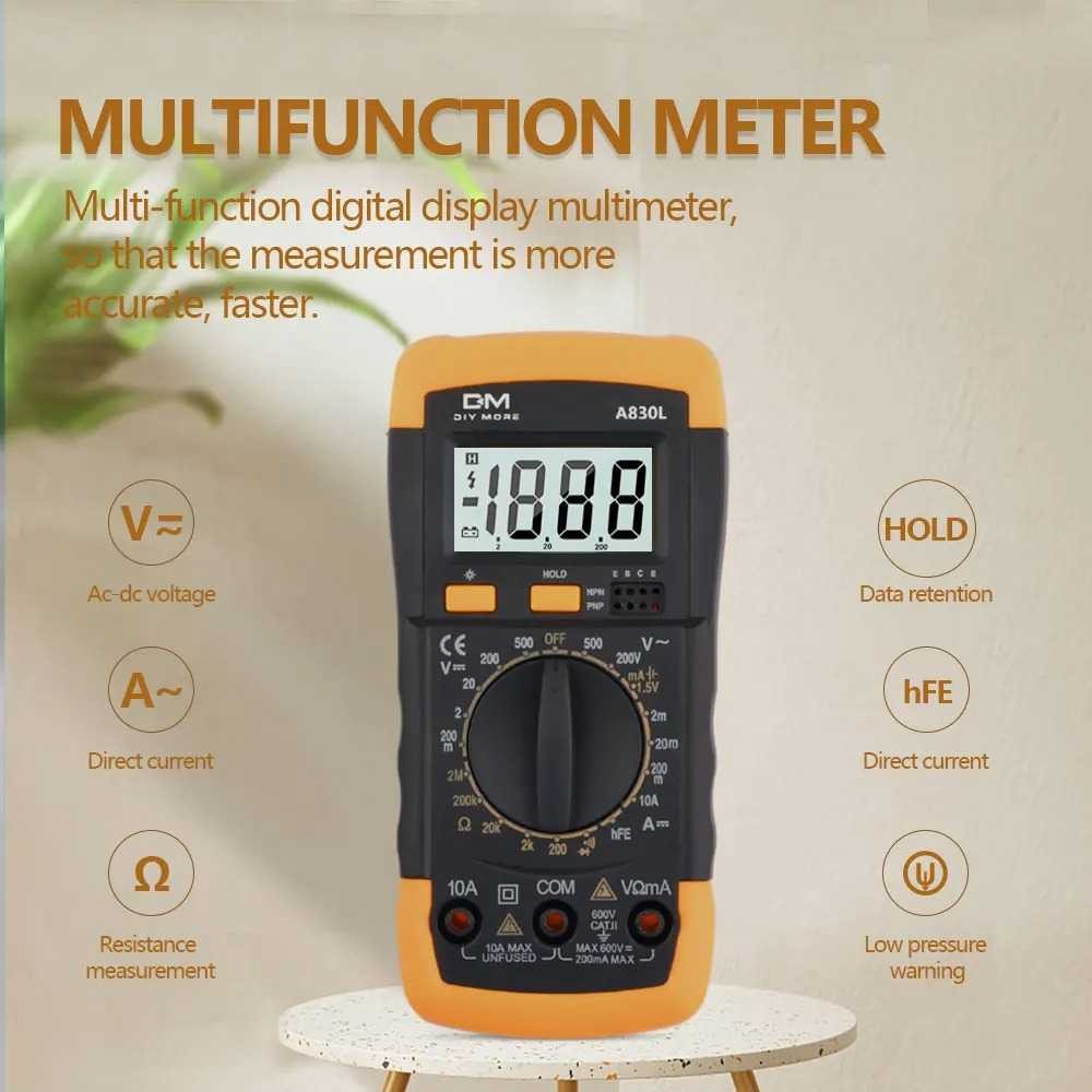 Jual CozySpace Product Digital Multimeter AC DC Volt Current Tester LCD ...