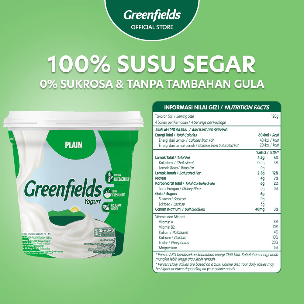 Resep ubi cilembu dan yogurt greenfields plain 1kg untuk buka puasa
