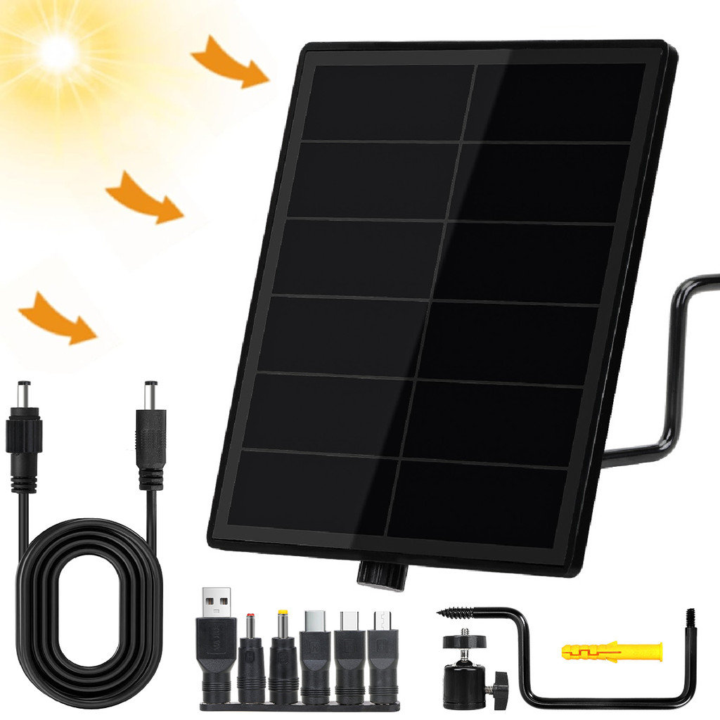 Jual D5 Solar Panel DC 3.7V/5V/6V/9V/12V Solar Charger for Security ...