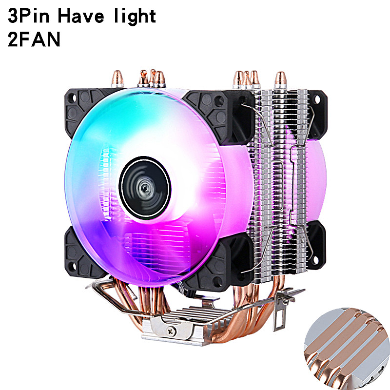 Jual CPU Raator PC Cooler 2/4/6 Heat Pipe Cooling 90mm Fan For talling ...