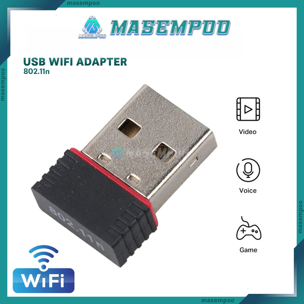 Jual USB WiFi Adapter Wireless Komputer Mini Network Receiver Dongle ...