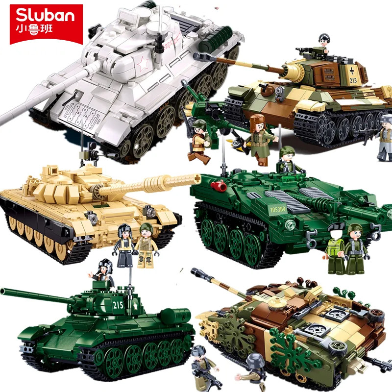 Jual Military Series Buig Blocks WW2 Heavy Main Battle Tank Leopard ...