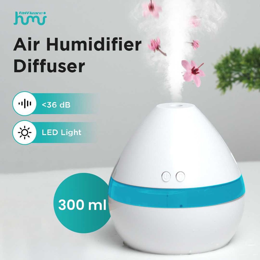 Jual Taffware HUMI Air Humidifier Mini Ultrasonic Diffuser Night LED ...
