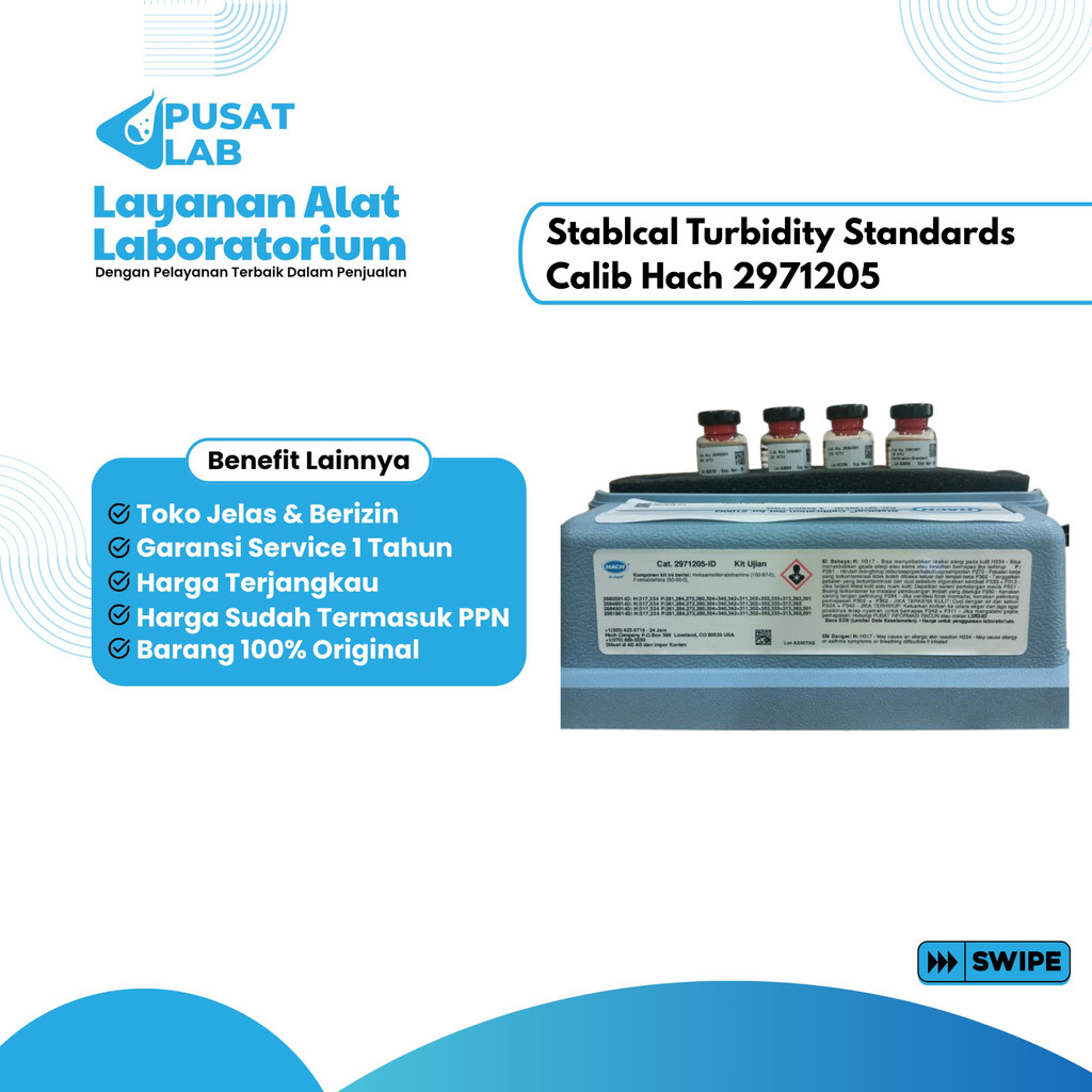 Jual Stablcal Turbidity Standards Calib Hach 2971205 for 2100Q ...
