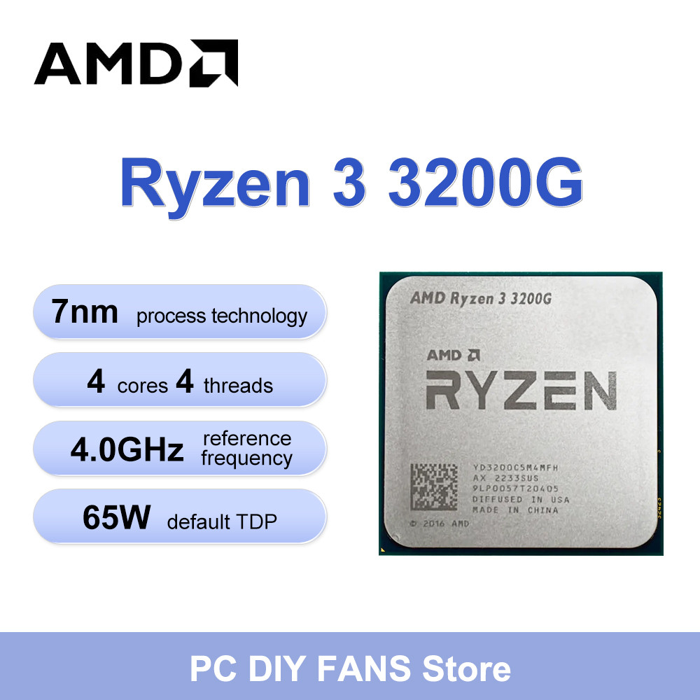 Jual AMD R3 3200G New Ryzen 3 3200g CPU Processor 4.0 GHz 4-Core 4 ...