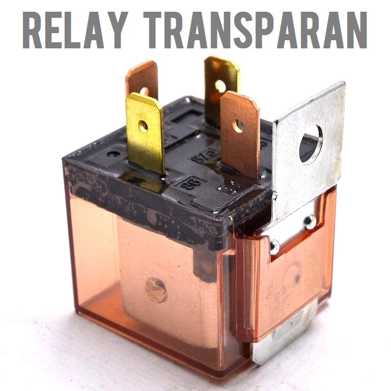 Jual RELAY TRANSPARAN 4 kaki pin klakson sein lampu led motor mobil ...