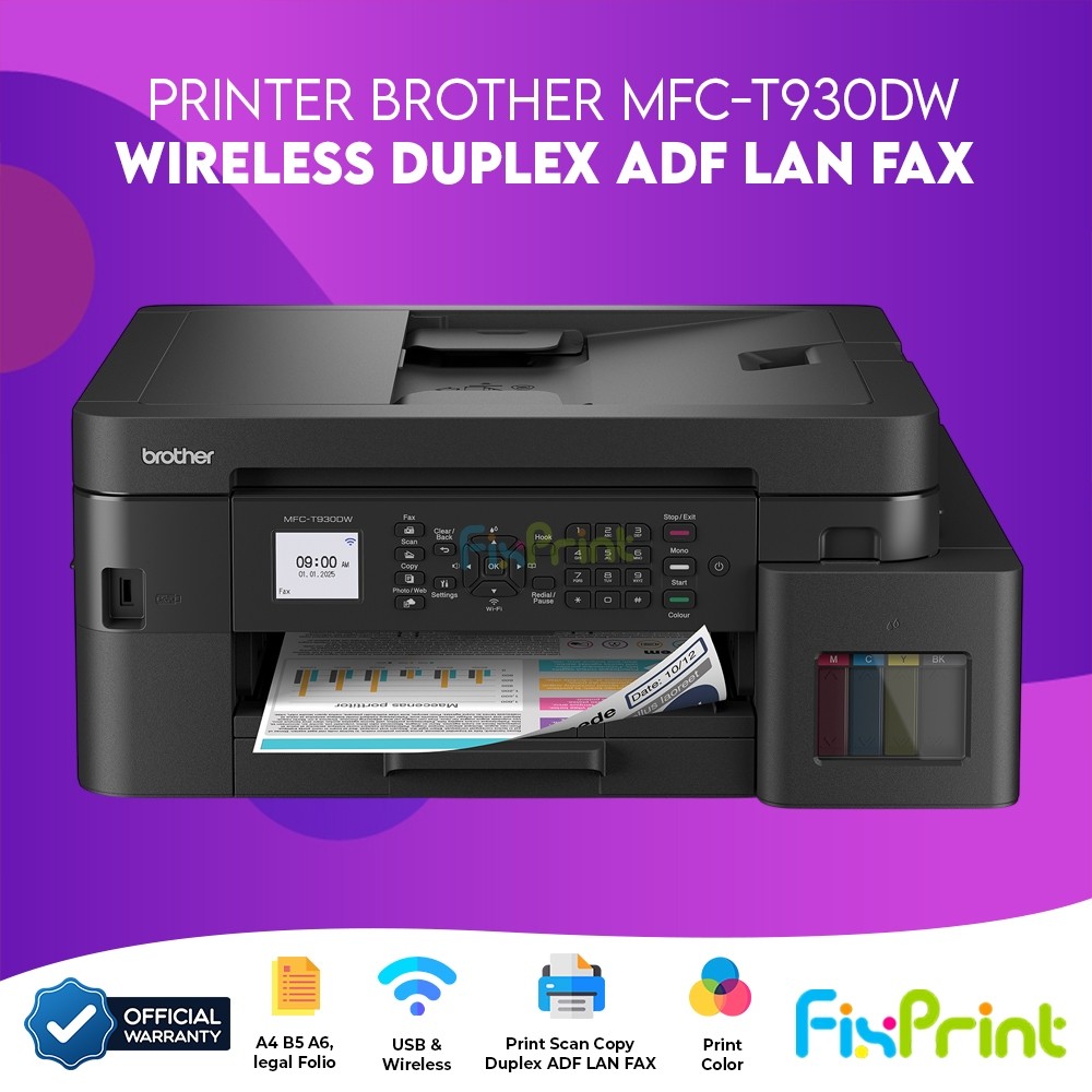Jual FixPrint Printer Brother MFC-T930DW / T920DW DCP T830DW / T820DW ...