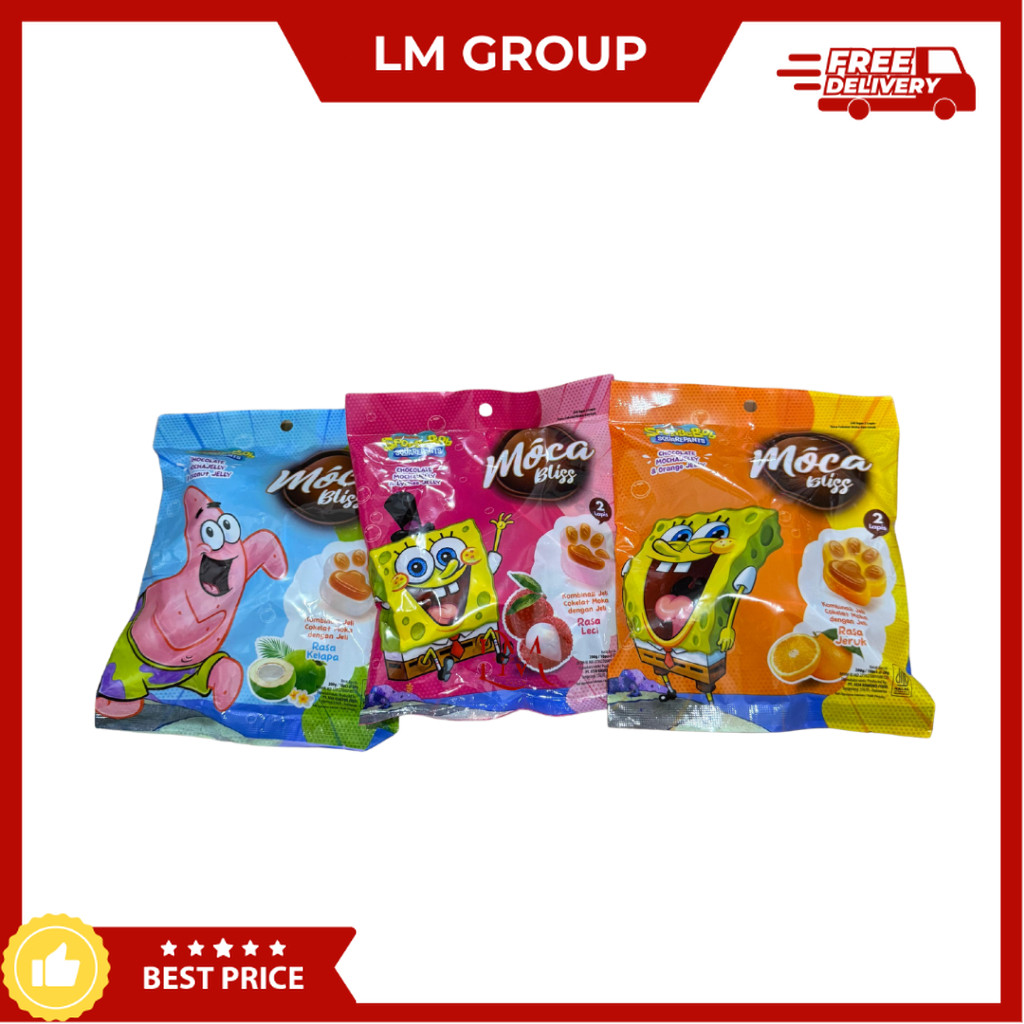Jual Moca Bliss Jeli Rasa Kombinasi Coklat Jeruk/Leci/Kelapa isi 10 pcs ...