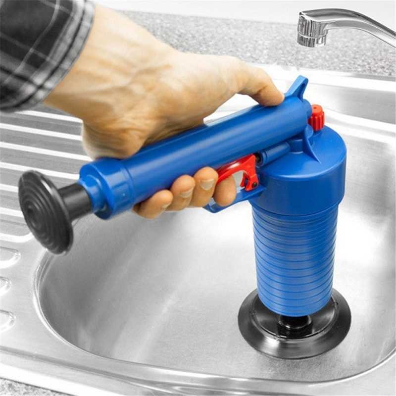 Pompa Sedot WC Saluran Mampet High Pressure Untuk Wastafel Toilet Cuci Piring 4 Kepala Sedot - foto 1
