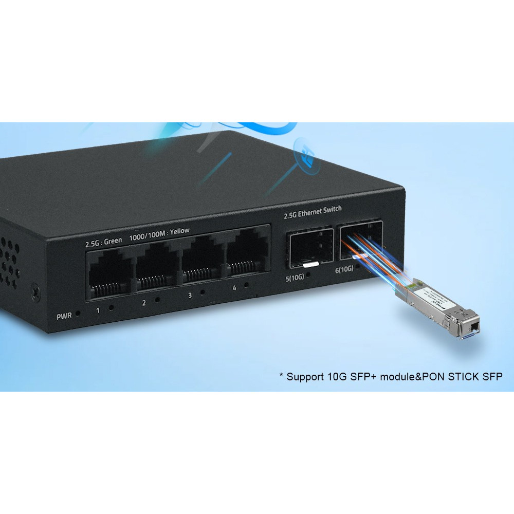 Jual OPTFOCUS Ethernet Switch 10G SFP 2.5G RJ45 Gigabit Switch 2 5 gb ...