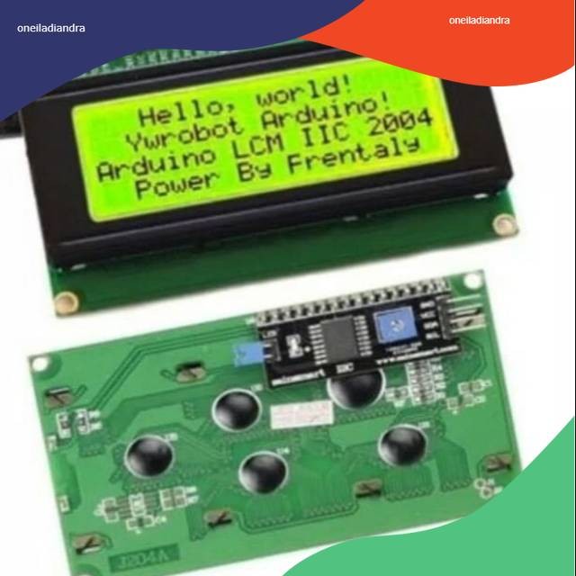 Jual Lcd 2004 20x4 i2c green display LCD hijau arduino uno R3 mega ...