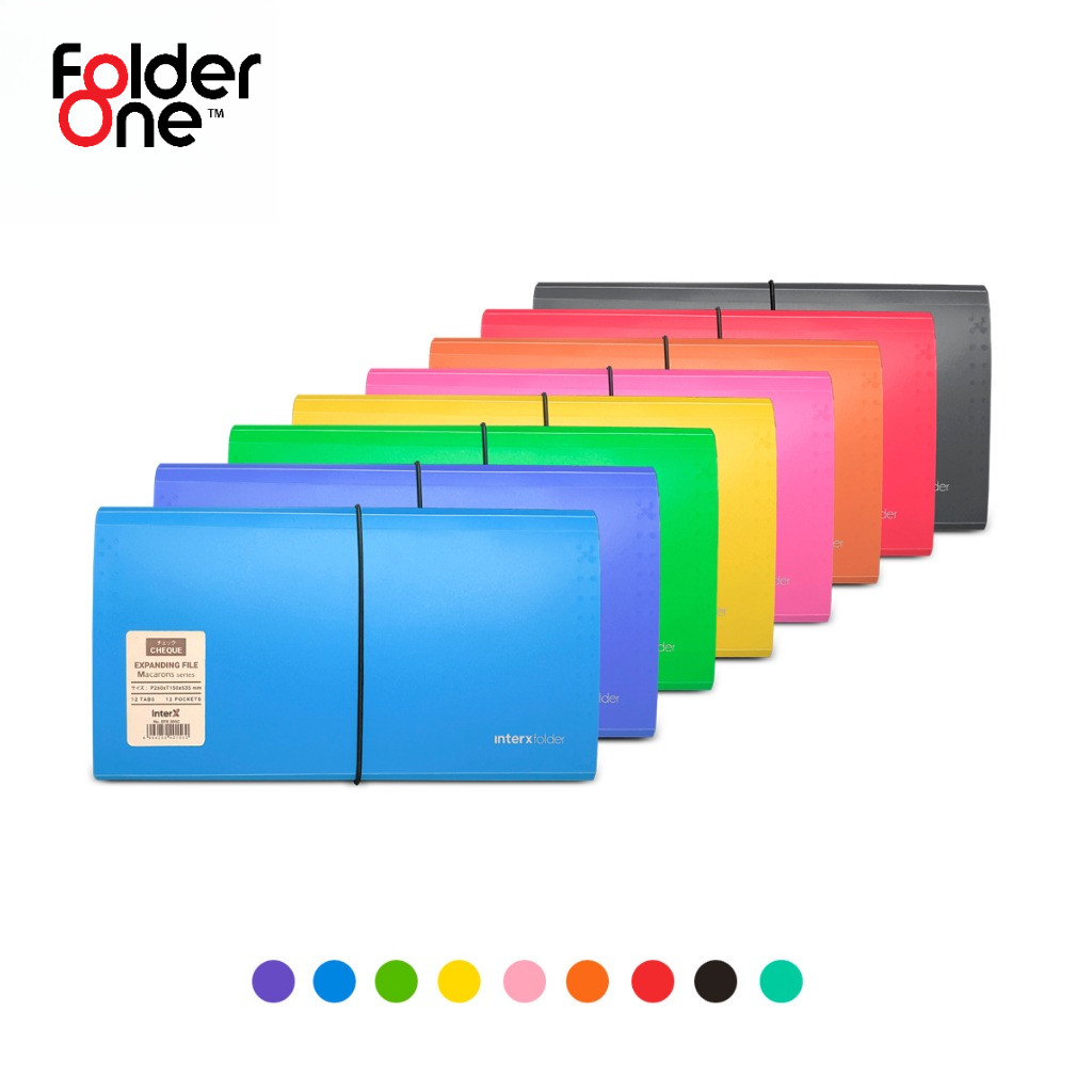 Jual InterX Folder Expanding File Organizer Macarons Mix Map Harmonika ...
