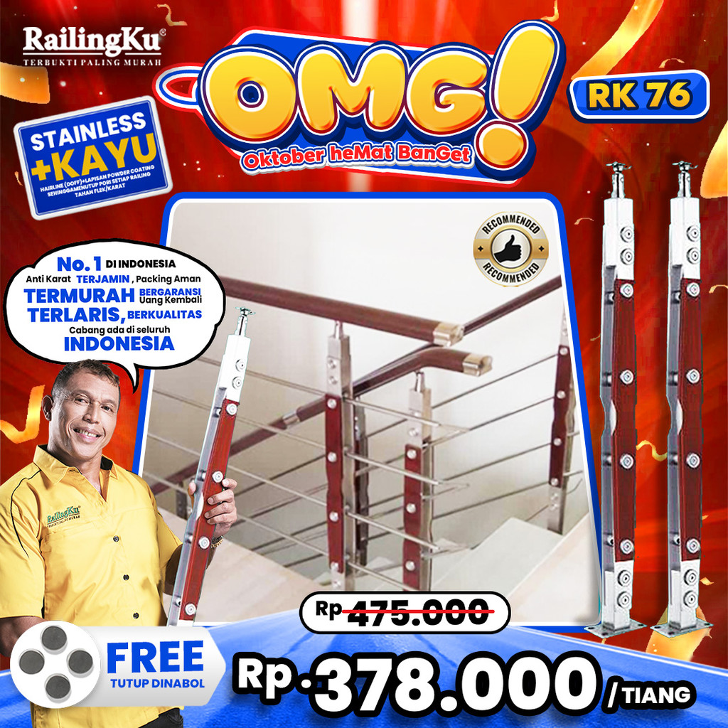 Jual Railing Tangga Stainless Nature Desain Railingku [OMG!] RK 76 ...