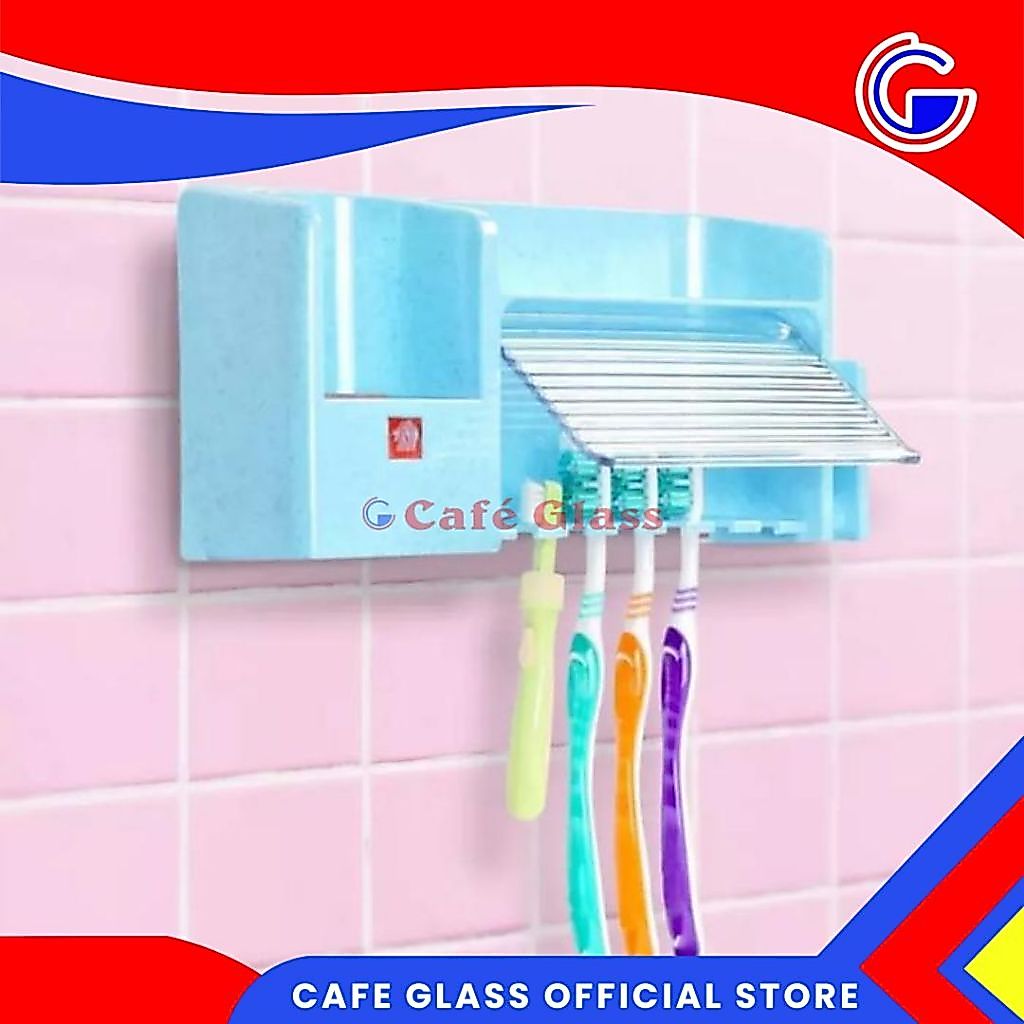 Toothbrush Holder Dust Proof - Tempat Sikat Gigi Dinding (Tb-1) - Plastik Lion Star