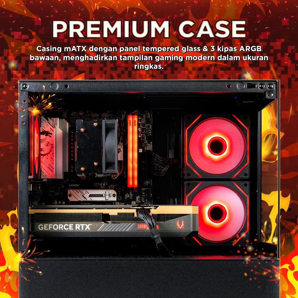 Jual AGRES PYROLITE PC RYZEN 5 5600X RTX 5060 8GB/ 16GB 1TB RAKITAN PC ...