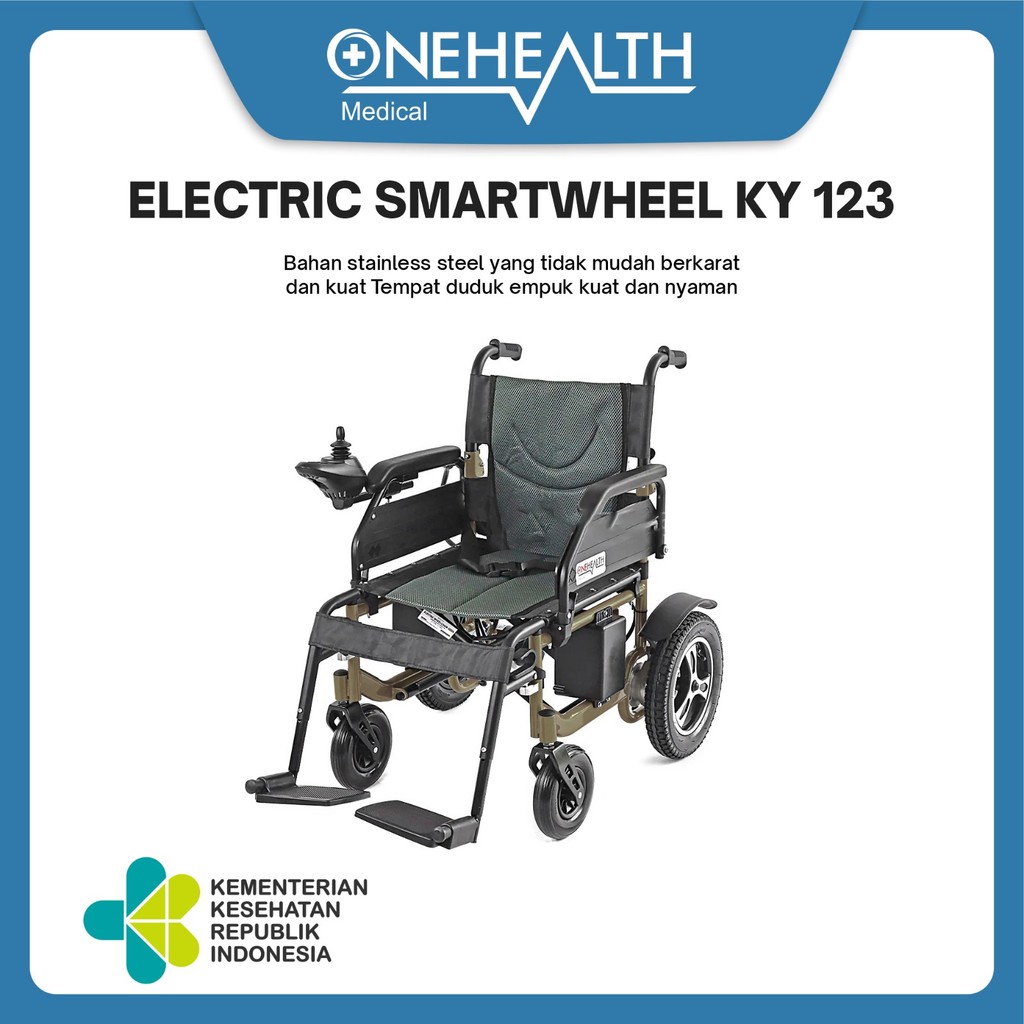 Jual Onehealth Smartwheel Electric Wheelchair Gold Kursi Roda Electric ...