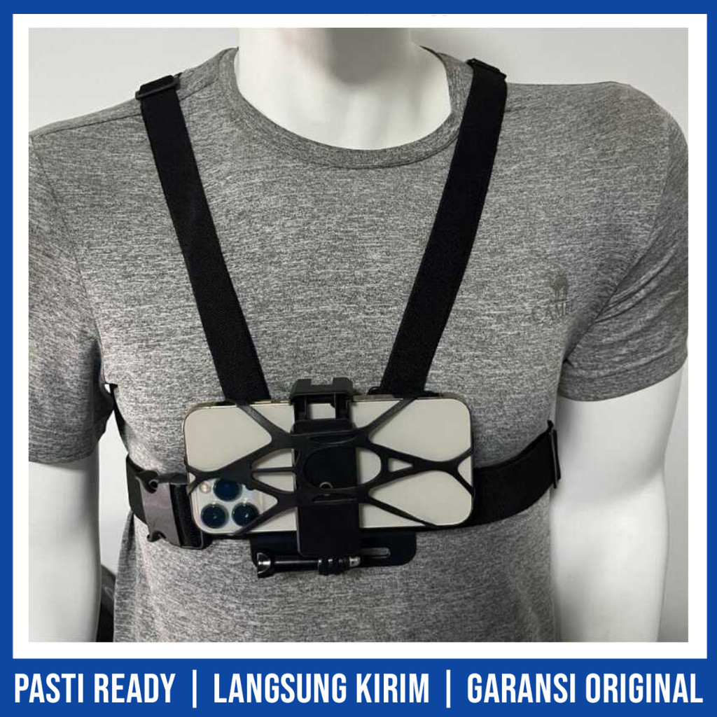 Jual Chest Strap GoPro and Smartphone Vest Adjustable | Shopee Indonesia