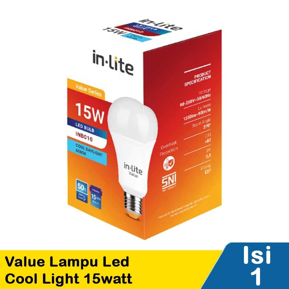 Jual IN-LITE VALUE LAMPU LED COOL LIGHT 15W | Shopee Indonesia